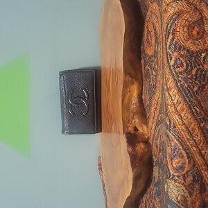 Chanel Key Case CC Logo 6 Ring Black Caviar Skin